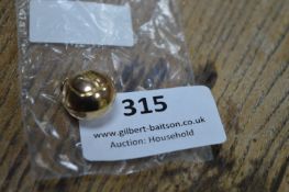 9k Gold Football Charm