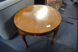 Circular Coffee Table on Cabriole Legs