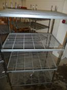 * Wire Racking - 4 shelf 900w x 600d x 1650h
