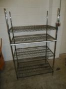 * Wire Racking - 4 shelf 1000w x 600d x 1650h
