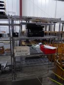 * wire racking - 4 shelf 1200w x 450d x 1850h