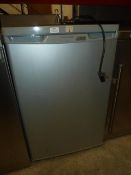 * Silver undercounter fridge 550w x 550d x 850h