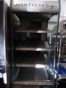 * heated multideck grab and go 4 shelves. 650w x 900d x 1950h