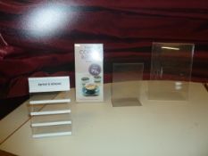 * selection of plastic POS stands 20+ items