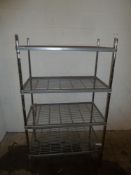 * Wire Racking - 4 shelf 1000w x 600d x 1700h