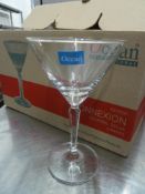 * Premium Martini cocktail glasses box x 6. Ocean connexion martini glasses.