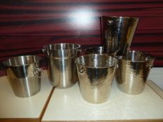 * S/S wine buckets x 6