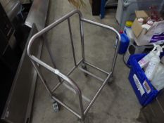 * S/S tray stand on castors 540w x 380d x 800h