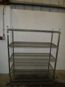 * Wire Racking - 5 shelf 1200w x 500d x 1660h