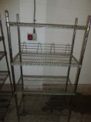 * Wire Racking - 4 shelf 900w x 450d x 1670h