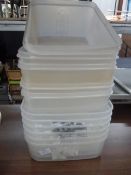 * assorted storage tubs x 10+