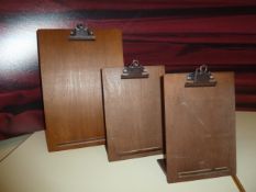 * clip board style menu stands 2 x A4, the rest A5