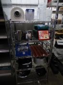 * wire reacking - 5 shelf 750w x 450d x 1550h
