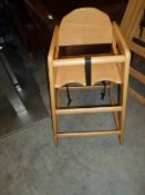 * 3 x wooden high chairs