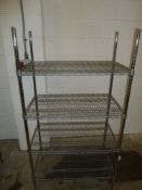 * Wire Racking - 4 shelf 900w x 500d x 1670h
