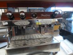 * Fracine espresso coffee machine 2 group with milk steamer