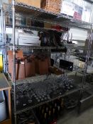 * wire racking - 4 shelf 1500w x 600d x 1850h