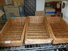 * 3 x whicker display baskets