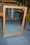Pine Framed Beveled Edge Mirror