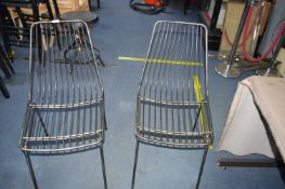 *Pair of Steel Wire Side Chairs