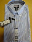 *KS Custom Fit Blue Striped Shirt Size: 15.5