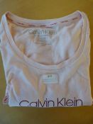 *Calvin Klein Sleepwear Size: S Pink Crew-Neck Top