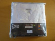 *KS Size: L White V-Neck Top 2pk