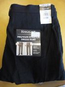 *Haggar Slim Fit Size: 34W/34L Navy Trousers