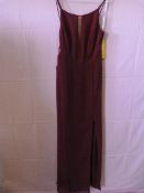 *Thread Size: 8 Burgundy Bridesmaid Dress