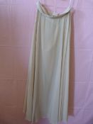 *Dessy Collection Palomino Full Length Chiffon Ski