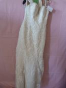 *Chloe Size: 8 Champagne/Ivory Wedding Dress
