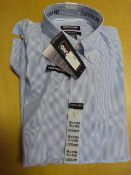 *KS Custom Fit Blue Striped Shirt Size: 15.5