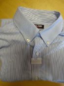 *KS Custom Fit Blue Striped Shirt Size: 15