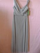 *Jenny Packham Size: 8 Platinum Bridesmaid Dress