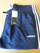 *Adidas Black & White Size: L Jogging Bottoms