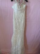 *Chloe Size: 8 Ivory/Champagne Wedding Dress
