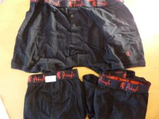 *Pringle Black Underwear Size: XL 3pk