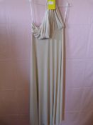 *Dessy Collection Twist Wrap Size: S Blush Bridesm