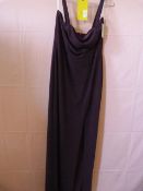 *Thread Size: M Aubergine Bridesmaid Dress