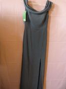 *Dessy Collection Off Shoulder Size: 0R Silverston