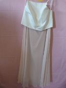 *Dessy Collection Size: 12 Two Piece Blush & Ivory