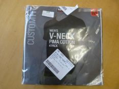 *KS V-Neck T-Shirt Size; M 4pk