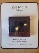 *Dents Men's Black Leather Wallet