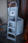 Five Tread Folding Aluminium Step Ladder