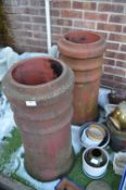 Pair of Terracotta Chimney Pots