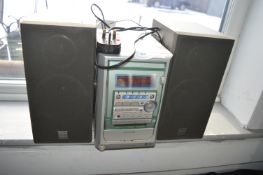 Aiwa Compact Audio System with Sharp Speakers