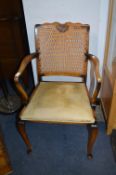 Mahogany Armchair on Cabriole Legs with Berger Bac