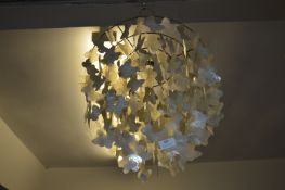 Shell Wind Chime Light Fitting with Butterfly Desi