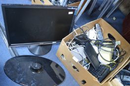 Asus Monitor plus Computer Speakers, Routers, Keyb