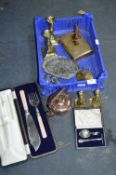 Brass Candlesticks, Cutlery Sets, etc.